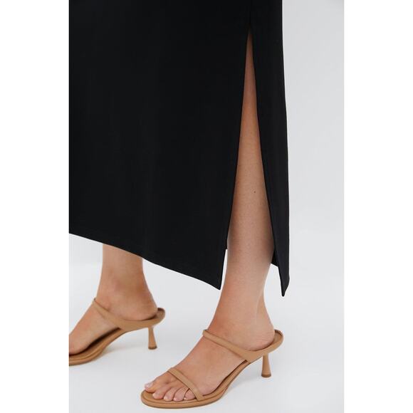 POMANDER PLACE Black Flutter Sleeve Miko Dress Size L NWT - Picture 6 of 8